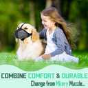 2 x Dog Muzzle, Air Mesh Breathable Muzzle for Medium Large Sized Dogs to Anti & Prevent Biting Barking Chewing, Soft Basket Muzzle for German Shepherd Dog with Reflective & Adjustable Strap(Grey-S (S(Circumference:6.7''-7.9''in))