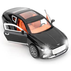 1:32 for Diecasting Alloy Car Model Bentley Continental GT Toy Car, Pull Back Vehicles Toy Car for Toddlers Kids Boys Girls Gift Black