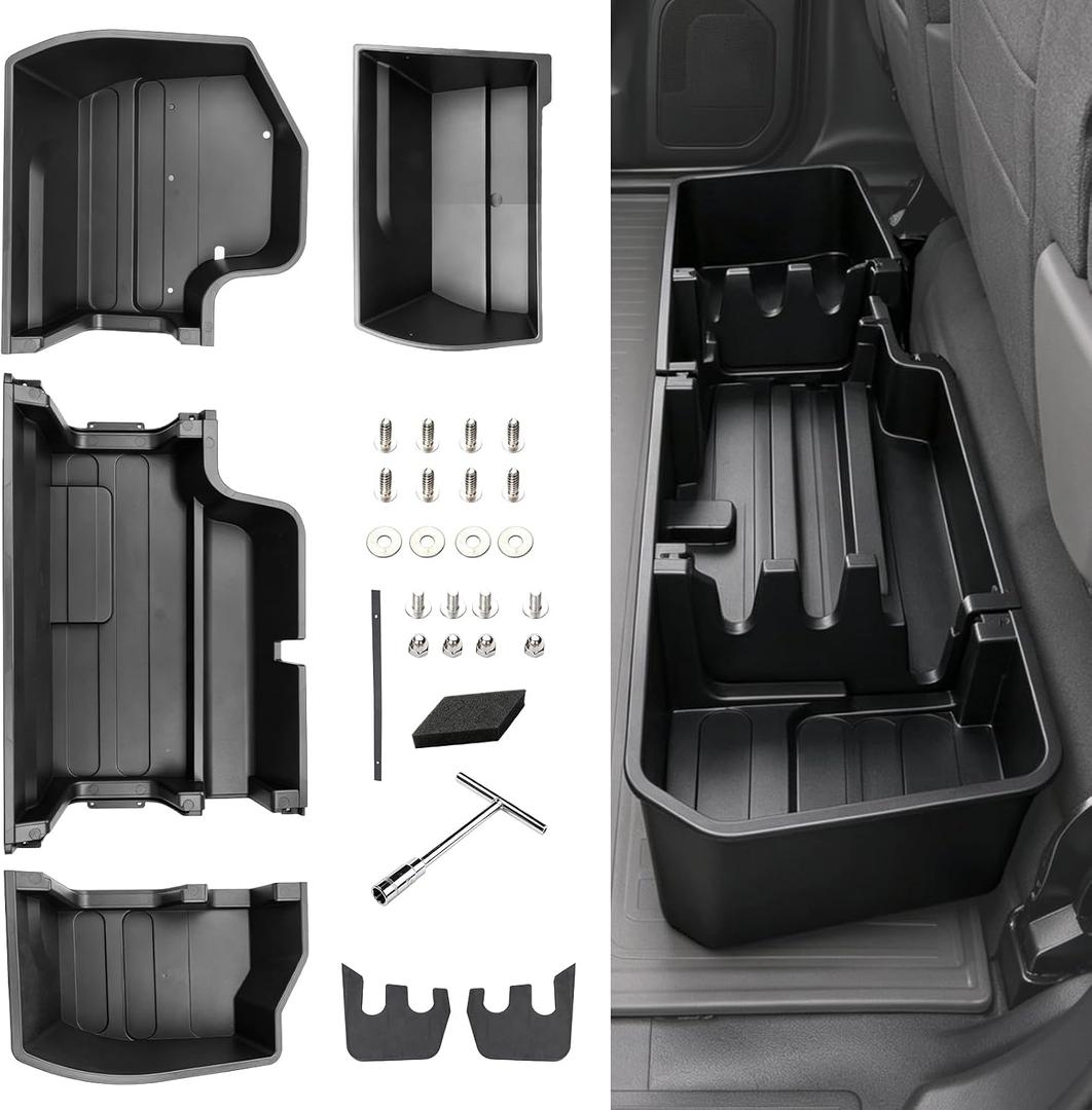 Under Seat Storage for 2019-2026 Silverado/Sierra Crew Cab