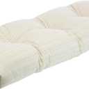 Klear Vu The Gripper Omega Non-Slip Tufted Bench Cushion for Indoor Furniture, Entryway Storage, Bay Window, Corner Nook or Piano Seat, 43 Inches, Chenille Cream