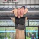 WOD Nation Barbell Gymnastics Grips Perfect for Pull-up Training, Kettlebells. Hand Grips for Cross Training, Weight Lifting, and Cross Training - Grips for Men and Women - Tactical Grips, Large, Black (Round Finger Hole)