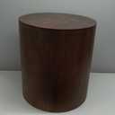 SIMPLIHOME Millbury End Table - 20 inch Wide Solid Mango Wood Round Side Table in Walnut Brown, Contemporary Accent Table for Living Room, Bedroom or Entryway with Handcrafted Design, Assembled