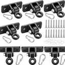 BETOOLL Heavy Duty Swing Hangers Swing Set Hardware Playground Porch Yoga Seat Trapeze Wooden Sets Indoor Outdoor Set of 8