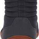 WHITIN Men's Wide Winter Barefoot Shoes | Hi-top Minimalist Sneakers | Zero Drop Sole | Optimal Warmth & Protection (W826 | Grey Gum)