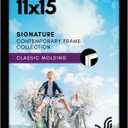 Americanflat 11x15 Picture Frame with Shatter-Resistant Glass - Signature Collection - Gallery-Style Frames Made of Engineered Wood - Photo Frame for Wall Display - Black