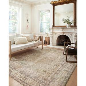 Loloi Margot Collection 2'-6" x 9'-6" Runner Rug in Antique/Sage - Thick Low Pile Area Rug, No-Shed Easy Clean Large Patterned Area Rug for Living Room, Bedroom, Dining Area
