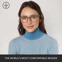 LOOK OPTIC Laurel Progressive Reader - Stylish Unisex Reading Glasses, Prescription-Quality (1.5, Taupe)