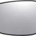 X AUTOHAUX Car Rearview Left Driver Side Mirror Glass Replacement W/Backing Plate Non-heated White Glass for Honda Jazz Fit 2009-2013