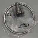 Delta Porter (1-Pack) Hand Towel Holder SpotShield Brushed Nickel Towel Racks for Bathroom Wall Round Towel Ring Holder for Bath Towel Hanger for Kitchen, Bathroom Accessories PTR46-BN