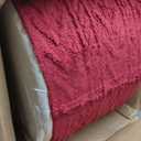 Boucle Pouf Ottoman and Foot Rest 20 x 20 x 14 Inches Floor Pouf Foot Stool Home Decor for Couch Sofa Bean Bag Chairs Red Wine