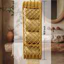 Wall Mounted Toilet Paper Holder, Bathroom Tissue Roll Storage Organizer, Rustic Woven Toilet Paper Rack for Home, Apartment, Farmhouse, Hotel & Guest Bathroom