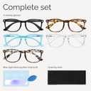 CCVOO Blue Light Blocking, Unisex, Filter UV Ray/Glare Reading Glasses (*C1 Mix)