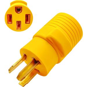 NEMA 10-30P to 14-50R Electric Vehicle Charger Adapter,Used for Level 2 Charging with 30A 3-Pin Dryer Plug to 50A 4-Pin Adapter,The Old Dryer Socket is for Tesla and Electric Vehicle Charging