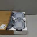 Liuruiyu 8 Pack Glass Food Storage Containers with Lids, Meal Prep Containers, Airtight Bento Boxes with Leak Proof Locking for Microwave, Oven, Freezer and Dishwasher, BPA Free (transparent)