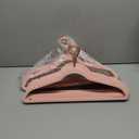 MIZGI Premium Velvet Hangers (30 Pack) Heavy Duty - Non Slip Felt Hanger - Blush Pink - Rose Gold 360 Degree Swivel Hooks,Space Saving Clothes Hanger,Durable Strong for Suits,Coats,Dress