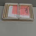 SONGMICS Cabinet Organizer Shelf, Set of 3 Kitchen Counter Shelves, Kitchen Storage, Spice Rack, Stackable, Expandable, Cloud White and Natural Beige UKCS014YL02