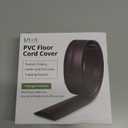 6FT Cord Covers, Walnut Wood Floor Cable Management - Protects Cords, Cavity: 0.47" x 0.24"