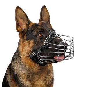 BRONZEDOG Wire Dog Muzzle German Shepherd for Medium Large Dogs Adjustable Durable Metal Basket for Biting Chewing Barking (M) BRONZEDOG Wire Dog Muzzle German Shepherd for Medium Large Dogs Adjustable Durable Metal Basket for Biting Chewing Barking (M)