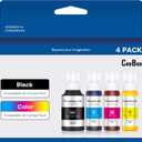 CEEBOO Compatible Ink Bottle Replacement for Epson 502 (Not Sublimation Ink) , Use for ET-2850 ET-3830 ET-3850 ET-2760 ET-3760 ET-15000 printer, Black, Cyan, Magenta, Yellow,(4 Bottles)