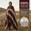 Alpaca Wool Blanket 50% Alpaca 50% Sheep Wool Blend, Ultra-Soft, King