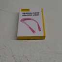 Glocusent Book Light, 3-Color & 6-Brightness Reading Light, Bendable Neck Light, 80-hr Lasting Rechargeable Book Light, Perfect Reading Lights for Books in Bed, Knitting, Book Lovers Gifts - 1Pack (Medium, Pink)