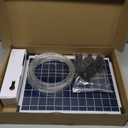 POPOSOAP Solar Fountain Pump Outdoor, 35W Solar Powered Water Pond Pump with 480GPH Adjustable Flow Rate for Garden Pond Fish Waterfall Hydroponics Pool