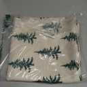 Christmas Tree Pillow Covers 22x22 Set of 2 Green Xmas Rustic Style Winter Print Decorative Outdoor Pillowcases Farmhouse Vintage Holiday Decorations Throw Cushion Case Couch Sofa Bed Decor