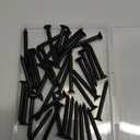 #12 x 2 (40 Pack) Flat Head Sheet Metal Screws Phillips Drive Self-Tapping Wood Screws, Black Oxide 304 Stainless Steel Screw (18-8), Corrosion Resistant Screws