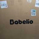 Babelio 36-57" Extra Wide Baby/Dog Gate, Auto Close with Large Walk Thru Door,Safety for Pet, House, Stairs and Doorways, Pressure Mounted for Chlid, White