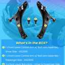 4Pcs Front Lower Control Arm and Ball Joints Suspension Kit Fit for Subaru Crosstrek 2016-2017, XV Crosstrek 2013-2015, Driver and Passenger Side Replaces OE# K623560 K623561 K9513