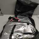 Outdoor Furniture Covers Waterproof,600D Heavy Duty Patio Cover for 6/7/8 PCS Sets Sectional Sofa Couch Dining Rocking Swivel Chairs Ottomans Coffee Table,111L x 74W x 28H inch Black