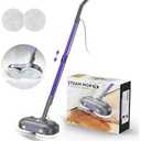 Scrubbing Steam Mop with Rotating Pads,All-in-One Spin Steam Cleaner for Floor Cleaning,Large Tank,23FT Cord, LED Headlights,Reusable Pads & Self-Standing,Safe for Hard Floor/Laminate/Marble