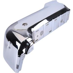 Rear RH Passenger Bumper Face Bar Chrome Steel Rear Bumper End Cap Compatible with 2017-2019 F250 F350 Replaces FO1102387 HC3Z17906KA (Righit)