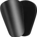 Soccer Extra Mini Shin Guards for Toddler Kids Youth and Adults - Ultra Miniature Shin Guards Soccer - Extra Small Shin Pads So Light and Comfortable (Black)