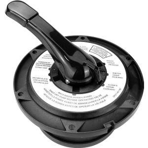 SPX0714BA Key Cover & Handle Assembly - Compatible with Hayward Multiport Valves, Pro Series Side and top Mount Sand Filter Models, Replaces SP0714T SP0714A SP0714G11 SPX714BS 601665 (Black)