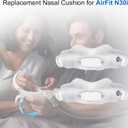 2 Packs Replacement Nasal Cradle Cushion for Airfit N30i - Nasal CPAP Mask Cushion - Quiet Venting & Comfortable and Soft (Small)