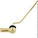 Hygie Rinse Toilet Tank Lever, Brushed Gold - Universal, Durable Metal, Includes Flapper Chain, Easy Installation, Replacement Kit for Toilet Handle