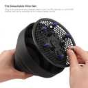 Travel Hair Dryer Diffuser, Segbeauty Collapsible Portable Hair Diffuser, Profession Blow Dryer Diffuser Attachment for Natural Thick Hair, Suitable for Nozzle 1.65 inches to 1.77 inches - Black