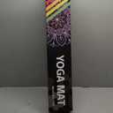 LOLLIPOP Thick Yoga Mat, Non-Slip Exercise Mat for Yoga, Pilates, Stretching Fitness & Exercise Mat with Easy-Cinch Carrier Strap (32" Pro, Pink & Royal Blue Lollipops)