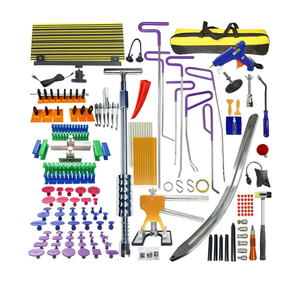 159pcs/Set Auto Body Dent Repair Tools Kit,Big Size Slide Puller&Dent Rods Crowbar,paintless Car Dent Lifter Hail Removal,A Complete Car Dent Repair Tools Set for Professional Car Repair Shop