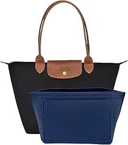 Purse Organizer Insert, Bag Organizer for Le Pliage, Handbags Organizer Insert(Beige, Large)