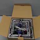 Set of 3 Christmas Lighted Gift Boxes, 60 LED Light Up Present Boxes for Christmas Decorations Indoor Xmas Tree Holiday Party Porch Home Decor (Gold Bow)