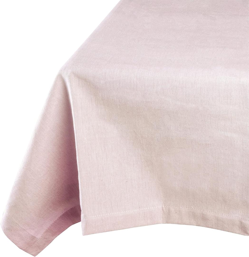 Yourtablecloth Chambray Tablecloth (Rose, 60 x 104 Rectangle/Oblong)