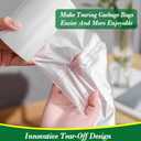 2.5 Gallon 120 pcs(2.5-2.6 Gal) Small Clear Trash Bags, Strong 2.5 Gallon 2.6 Gallon Garbage Bags, Bathroom Trash Can Bin Liners,Mini Bags Waste Basket Liner,Fit 6-10 Liter, 2.5-2.6 Gal (2.5C120)