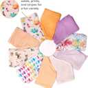 Burt's Bees Baby Toddler Girls' Underwear Set of 5 - Solids, Stripes,Prints, Tag-Free