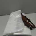 ZYP 4x6ft Heavy Duty Clear Waterproof Tarps Outdoor Garden Rainproof Covering,Clear Vinyl Tarp with Grommets,Transparent Waterproof Tarpaulin for Covering Henhouse Porch Canopy Plant Camping