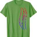 Symbol Waves Pattern Culture Maori Tribal New Zealand Colourful T-Shirt, Green, XL