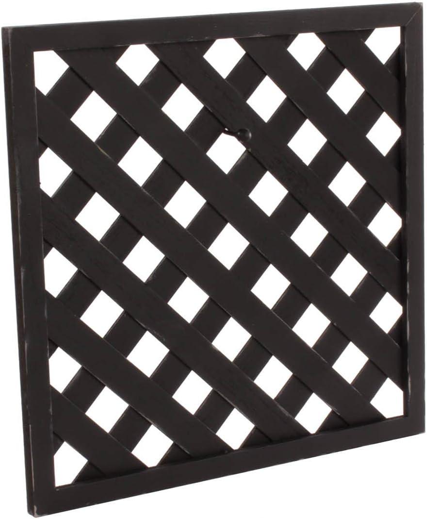 The Round Top Collection - Black Lattice Display Board - Wood & (Metal Peg)