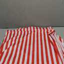 Generic Red and White Stripes Print Nylon Spandex Fabric 4 Way Stretch by Yard for Swimwear Dancewear Gymwear Sportwear Dress Skirt