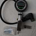 Digital Bicycle Tire Inflator Gauge with Auto-Select Valve Type - Presta and Schrader Air Compressor Tool